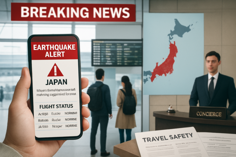 Japan Earthquake Today: Travel Safety, Flight Updates, and Language Support Guide | 오늘 일본 지진: 여행 안전, 항공편 영향, 통역 지원 가이드