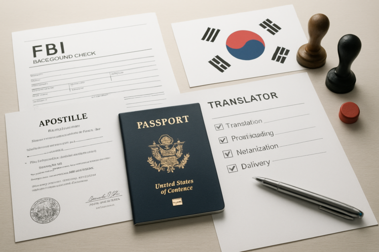 FBI Apostille for South Korea Visa in 2026: Translation Rules, Consulate Expectations, and Delay-Proof Steps