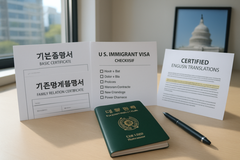 Korean Birth Certificate Translation for U.S. Immigrant Visa: The 2026 Civil Record Checklist NVC and Embassy Seoul Really Use